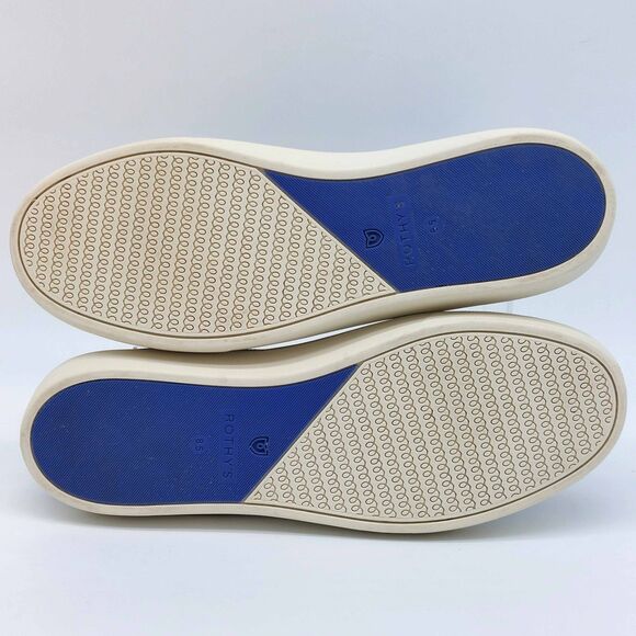 Rothy’s The Driver Sz 8.5 Navy Blue Knit Slip-On Sneakers Washable Eco-Friendly - Picture 6 of 12